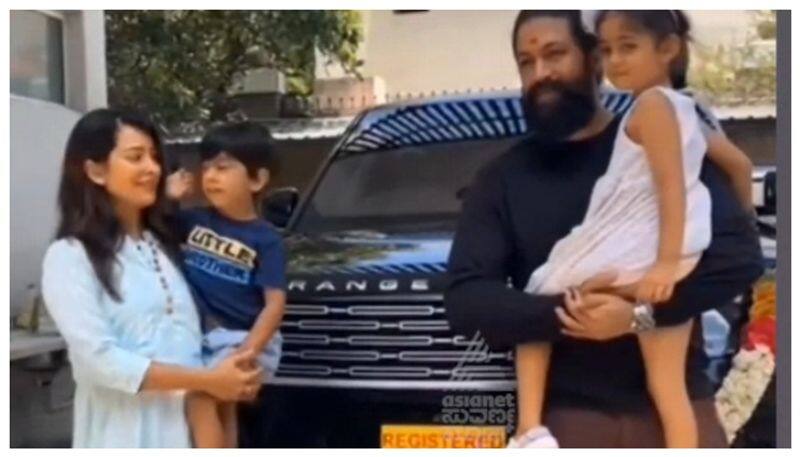 KGF star yash welcomes luxurious range rover nbn