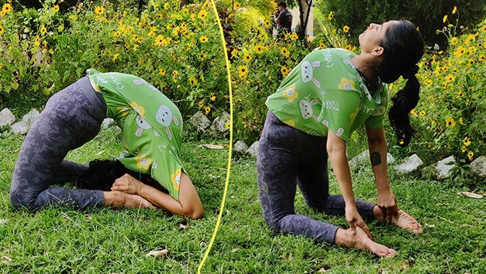 how to do ustrasana and ustrasana benefits in tamil International Day of Yoga 2023