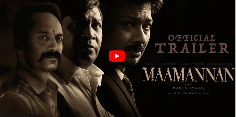 Udhayanidhi Stalin and Keerthy Suresh suresh starring Maamannan trailer released