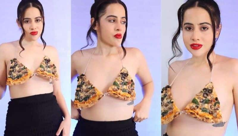 urfi javed bikini top made of pizza slices azn