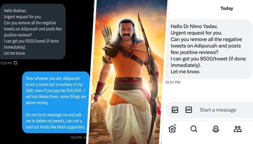 Adipurush makers 'bribing' social media users? Know details HERE