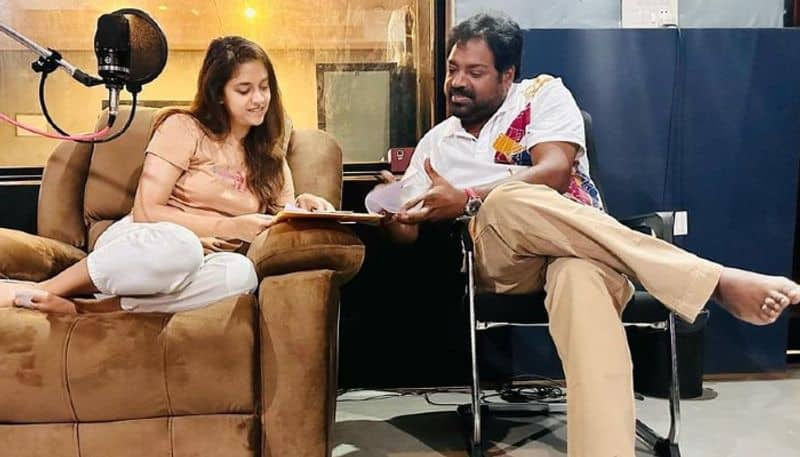 Actress  Keerthy Suresh  Starting  the Dubbing of Bholaa Shankar With Director meher Ramesh NSK