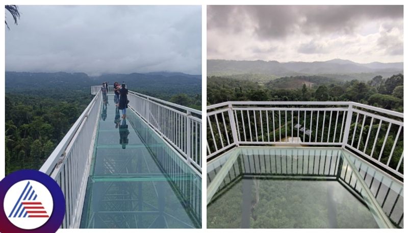 Karnataka first  32-meter long glass skywalk bridge inaugurated in Madikeri kannada news gow