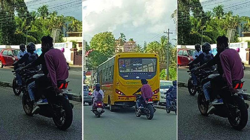 kerala police warning to bikers without helmets joy