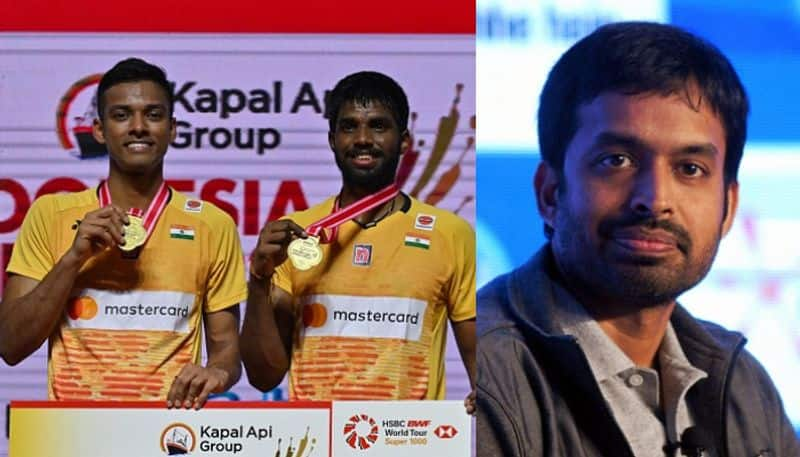 One of the best moments of coaching career Pullela gopichand told Asianet after Indonesia Open doubles final san