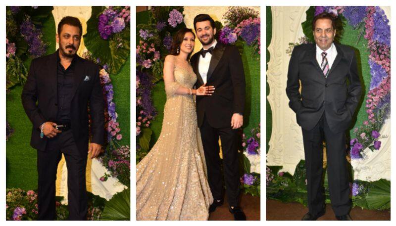 Karan Deol-Drisha Acharya Wedding Reception Photos: Salman Khan, Aamir Khan, and others arrive in style RBA