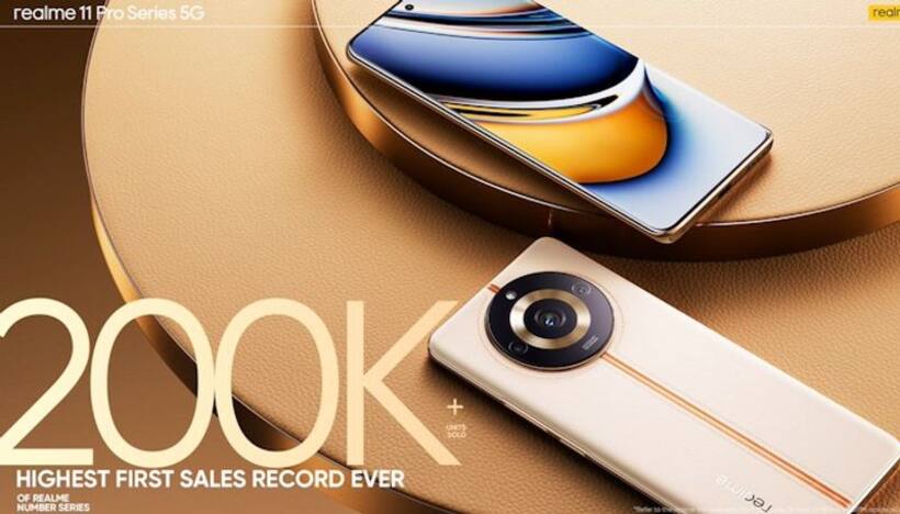 Realme 11 Pro series surpasses first sales record of 200K, smashes previous records