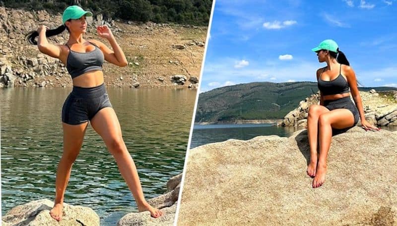 Cristiano Ronaldo's girlfriend Georgina Rodriguez flaunts toned body during vacay in Madrid osf