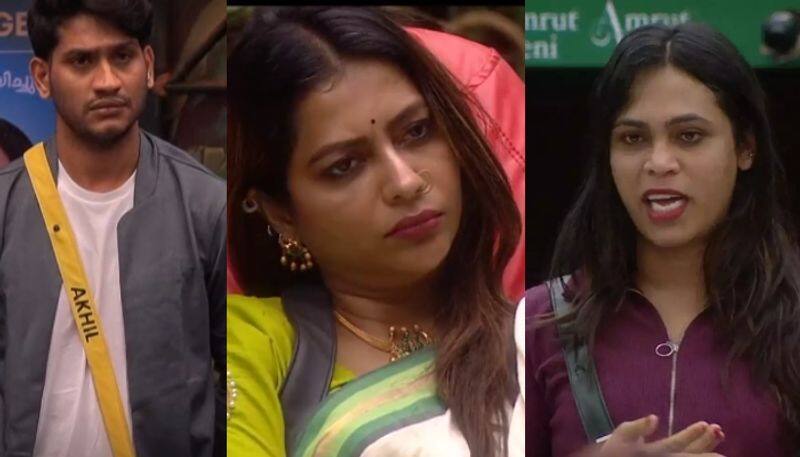 nadhira against sobha for akhil marar issue in bigg boss malayalam season 5 nrn