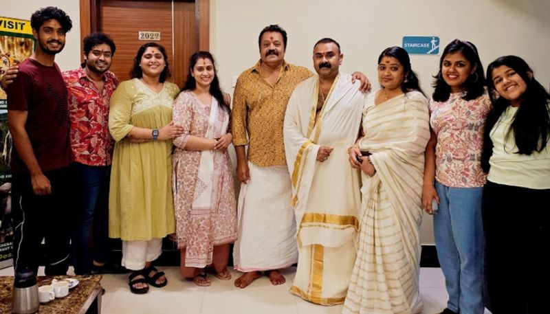 actor Shaju Sreedhar share photo with suresh gopi and family nrn 