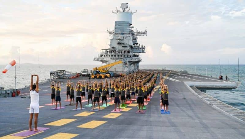 Indian Navy To Form 'Ocean Ring Of Yoga' On International Yoga Day