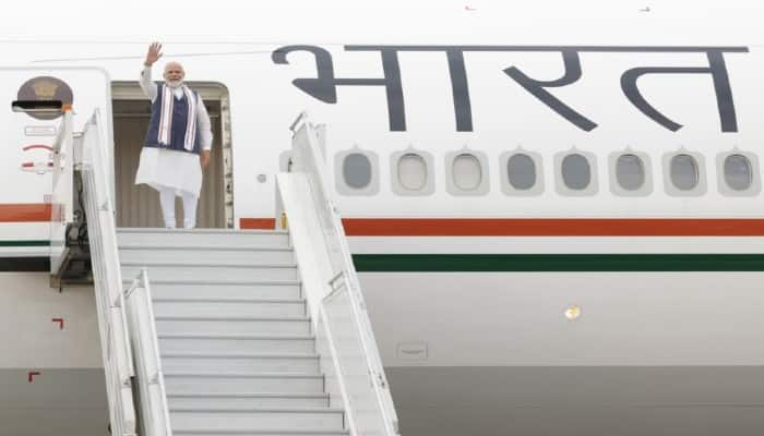 PM Modi has touched down at New York JFK airport after a non stop 14 hours 37 minute flight from Delhi