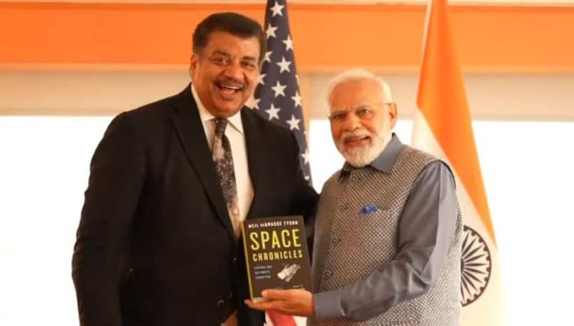 'Sky is not the limit for him...' Neil deGrasse Tyson meets PM Modi in New York (WATCH)
