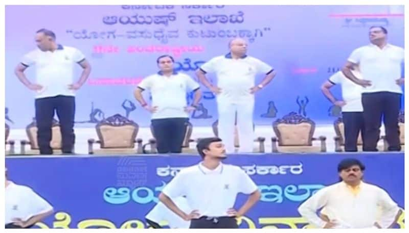 International Yoga Day celebration in Vidhanasouda nbn