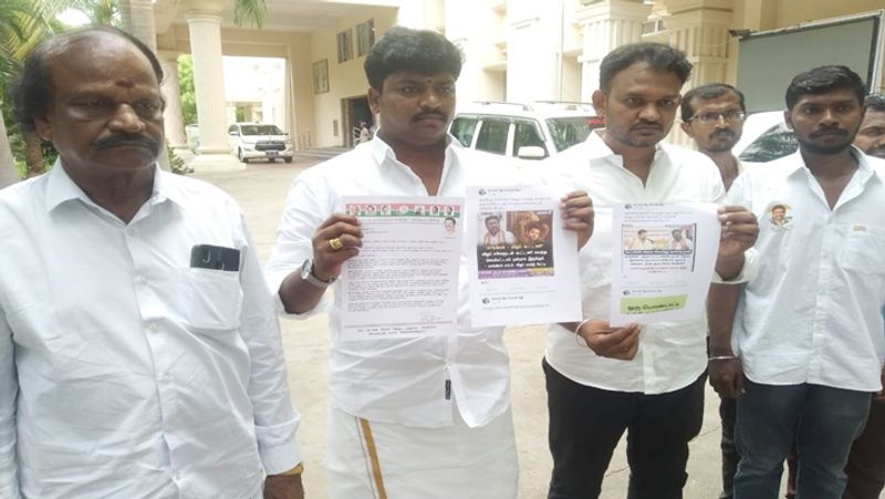 Slander about Vijay Vasanth MP Congress executives complaint at Commissioner office in Madurai 