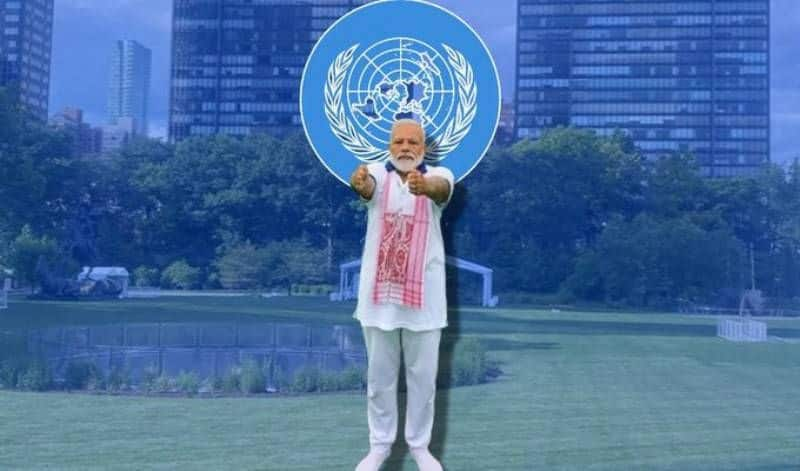 Grand Yoga program at UN  headquarters.. Who are the important personalities who will join with PM Modi?