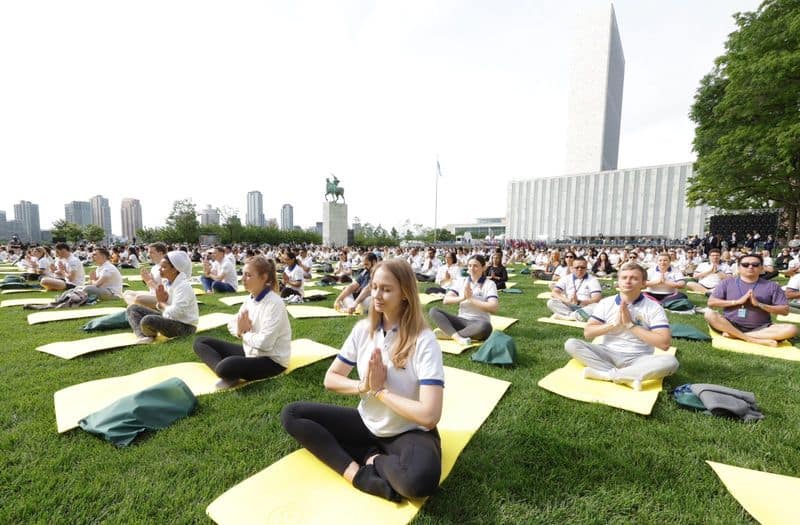 International Day of Yoga: A look at yoga poses performed by PM Modi at UN headquarters AJR