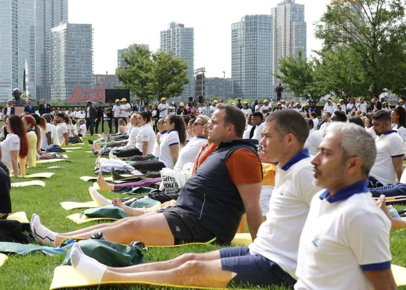 International Day of Yoga: A look at yoga poses performed by PM Modi at UN headquarters AJR