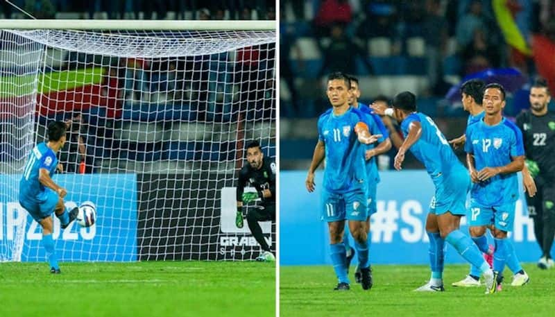 hattrick for sunil chhetri and india thrash pakistan by four goals saa