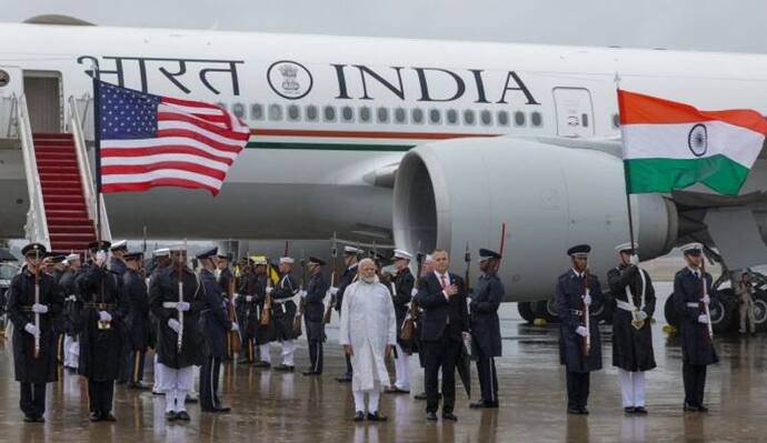 PM Modi arrives in Washington DC, to attend state dinner hosted by President Joe Biden | WATCH