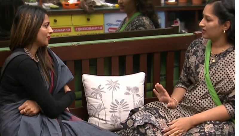 Bigg Boss Malayalam season 5 Marar Wife and Shobha coversation hrk