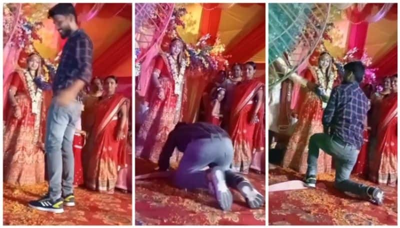 video of stunt at a wedding venue to attract viewers has gone viral bkg 