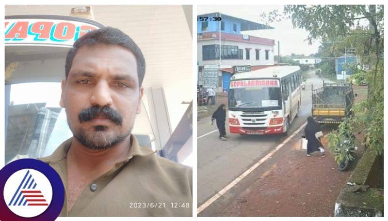 Mangaluru woman close shave with bus case against private bus driver kannada news gow