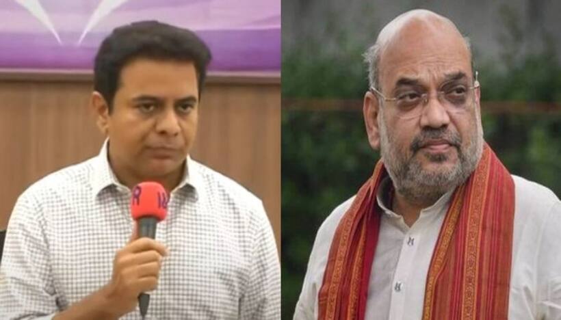 110 మంది బీజేపీ అభ్యర్థులు డిపాజిట్లు కోల్పోవ‌డం ఖాయం.. : అమిత్ షాకు కేటీఆర్ కౌంట‌ర్