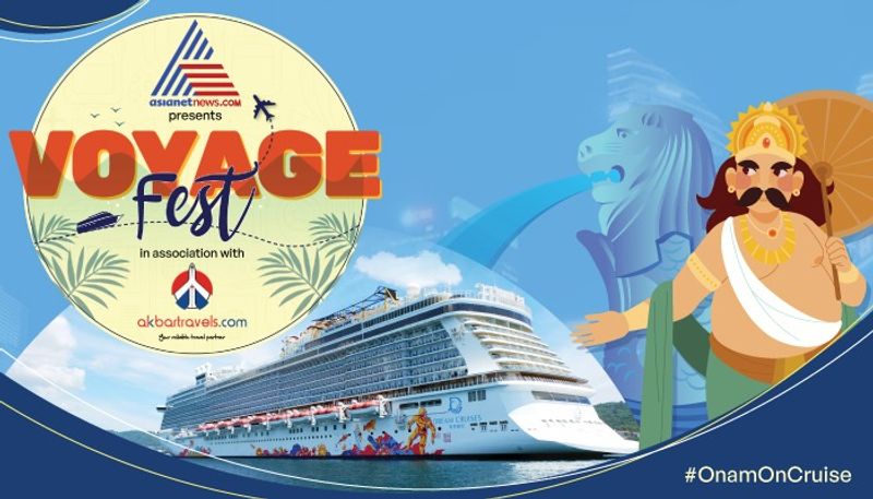 Voyage fest Onam in Singapore on cruise Akbar travels