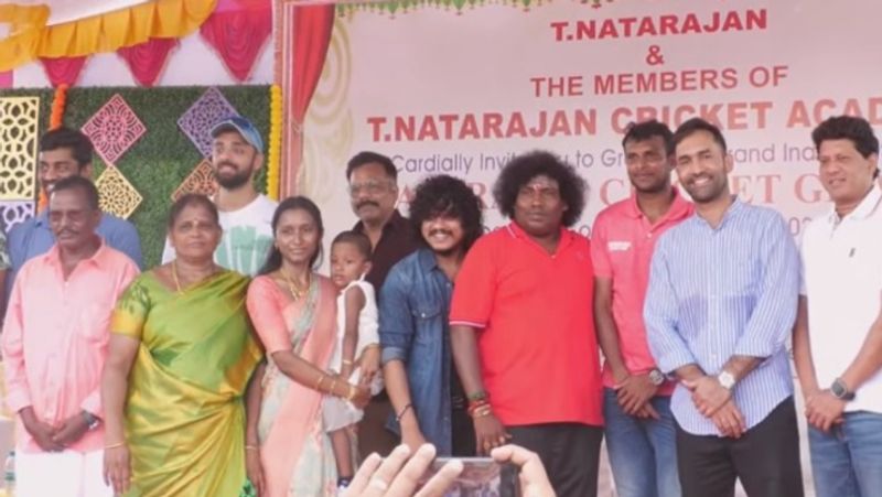 Dinesh Karthik inaugurated the Natarajan Cricket Ground today at Chinnappampatti, Salem