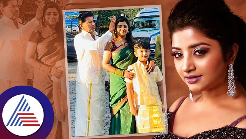 Tamil acnhor and serial actress Mahalakshmi introduces her son for the first time suc