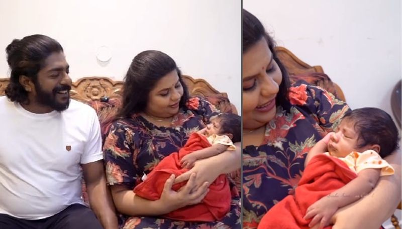 actress sneha sreekumar introduce her baby boy nrn 