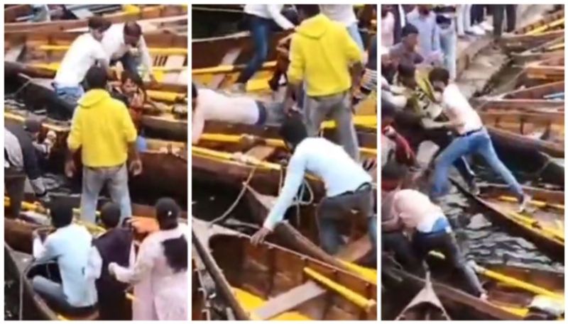 Boat Owners Beat Tourists In Nainital BKG 