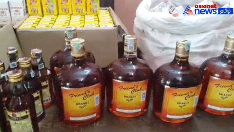 Illegal sale of alcohol! Two arrested near Sivaganga!