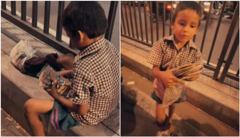 kid who is selling keychains in street going viral hyp