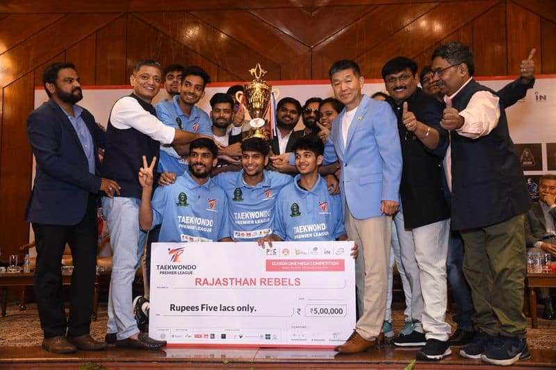 Rajasthan rebels lift maiden taekwondo premier league trophy in New delhi ckm