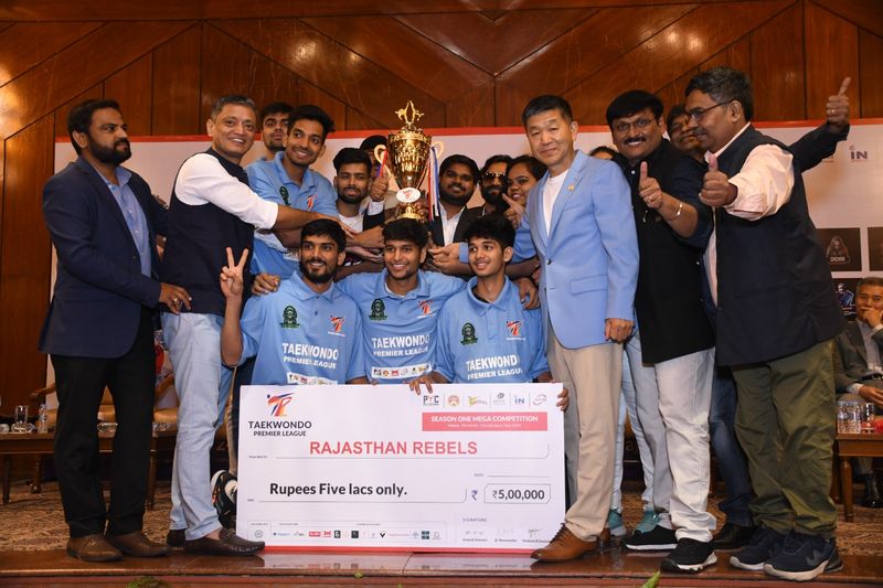 Rajasthan rebels lift maiden taekwondo premier league trophy in New delhi ckm