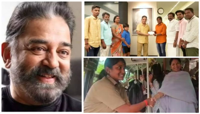 Kamal Haasan gifts car to woman bus driver who quit job sgk