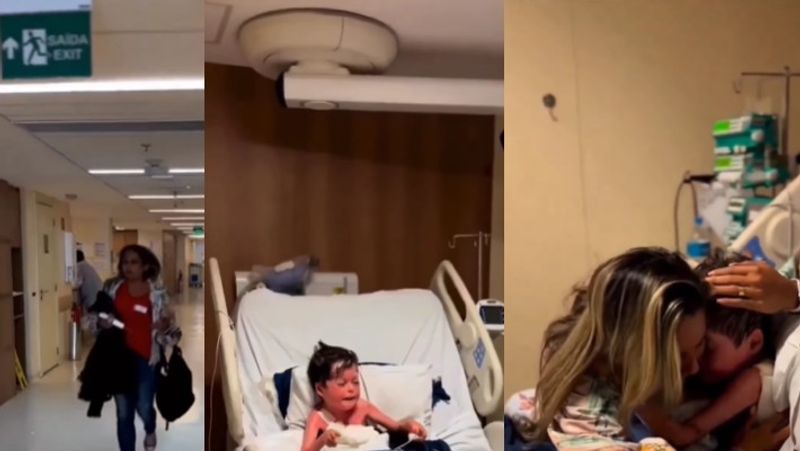 Son wakes up after 16 days in coma Mom sheds tears of joy like a river watch viral video