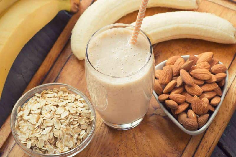 oats almond healthy smoothie recipe rse