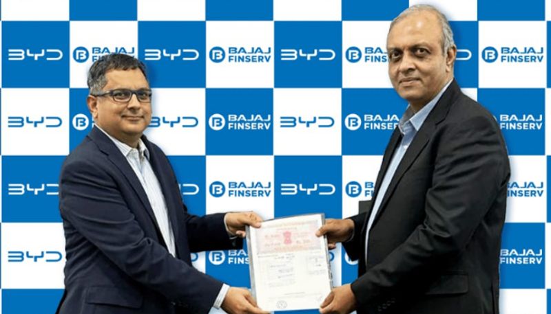 greement between BYD India and Bajaj Finance Limited for finance services in the purchase of electric vehicles MKA