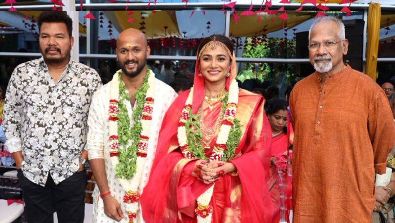 Cinematographer Ravi K Chandran son santhana Krishnan marriage photos viral