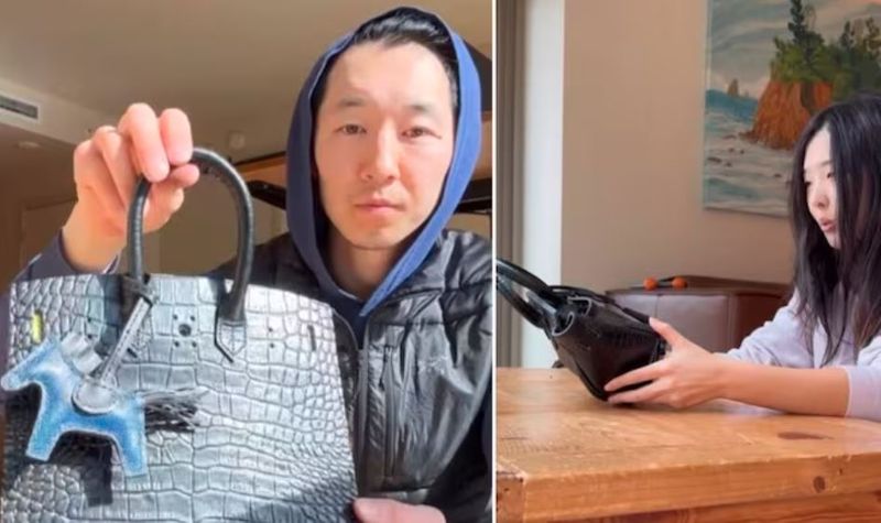 Man prepared laxury brand bag by own after watching the video to his girlfriend, Users praised his love and effort akb