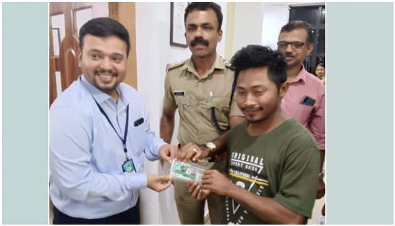 migrant worker won fifty fifty lottery first prize in police station for help btb