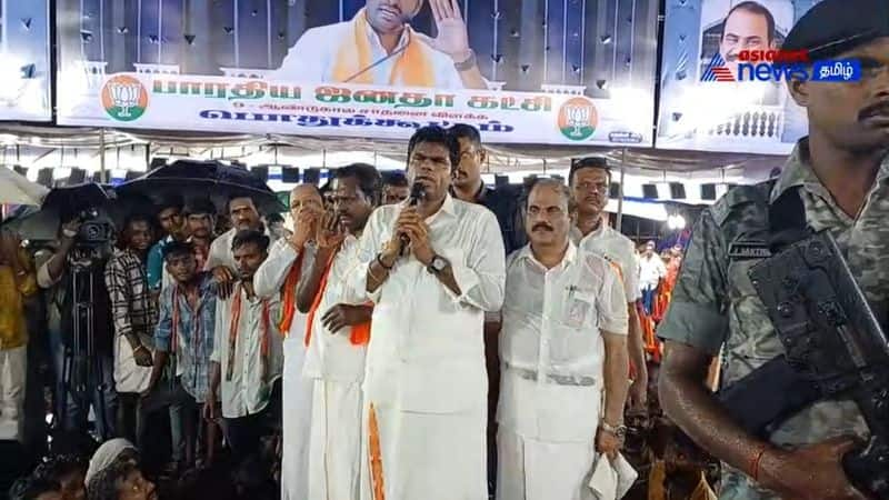 bjp state president annamalai slams cm mk stalin in mayiladuthurai