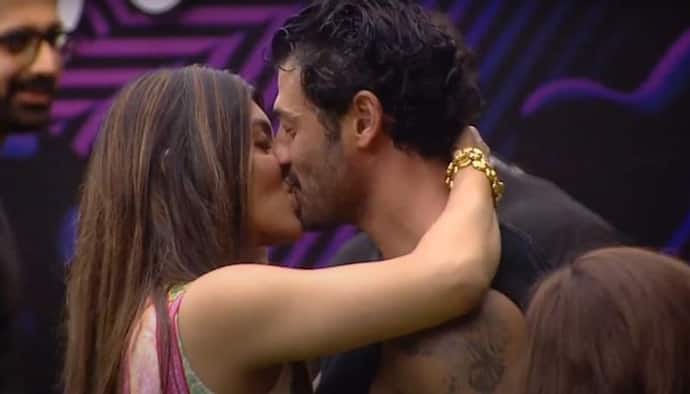Bigg Boss OTT 2: Akanksha Puri, Jad Hadid's STEAMY lip-lock during task leaves netizens puzzled (WATCH)