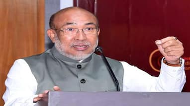 Manipur Chief Minister N Biren Singh tenders resignation to Governor Manipur Chief Minister N Biren Singh tenders resignation to Governor