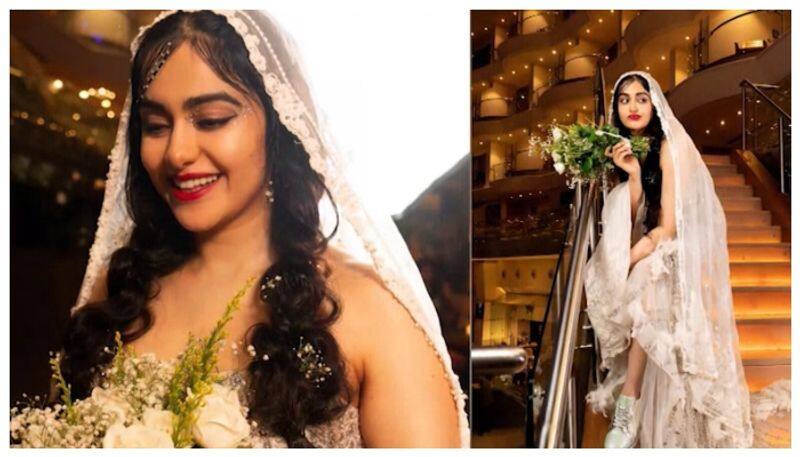 Actress Adah Sharma new photoshoot in bridal dress nbn