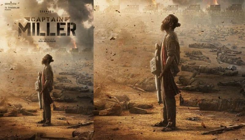 Dhanushs Captain Miller movie First Looks Released NSK