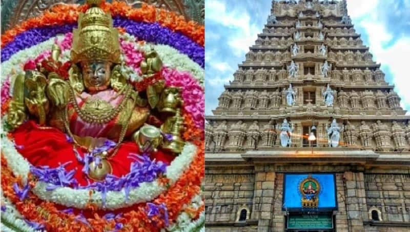 ashadha celebration in mysuru chamundeshwari temple gvd